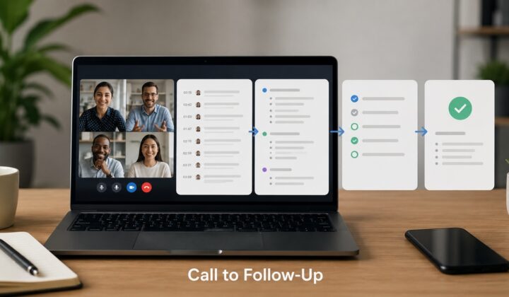 Featured image for AI Meeting Notes Workflow: From Call to Follow-Up Task
